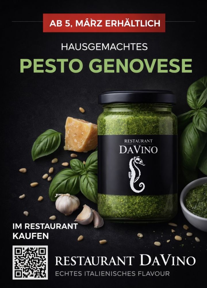 Hausgemachtes Pesto Genovese vom DAVINO