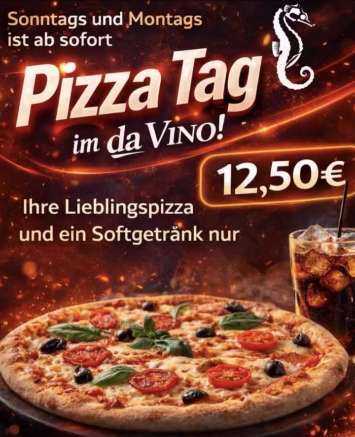 Pizza-Tag im DAVINO für 12,50 Euro